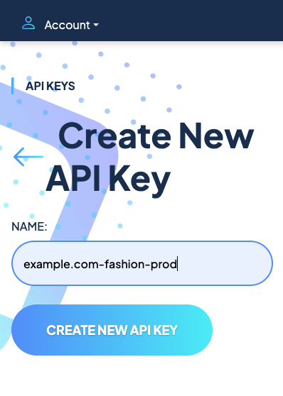 new api key